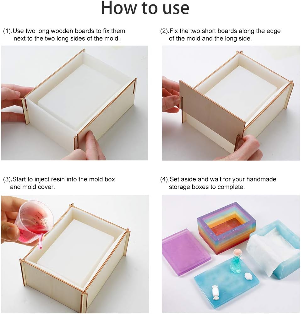 Outgeek Silicone Tissue Box Mold - Tissue Box Resin Mold - for resin Novelty Fashion Craft Casting Mold for Tissue Dispenser Box Making resin molds for resin casting