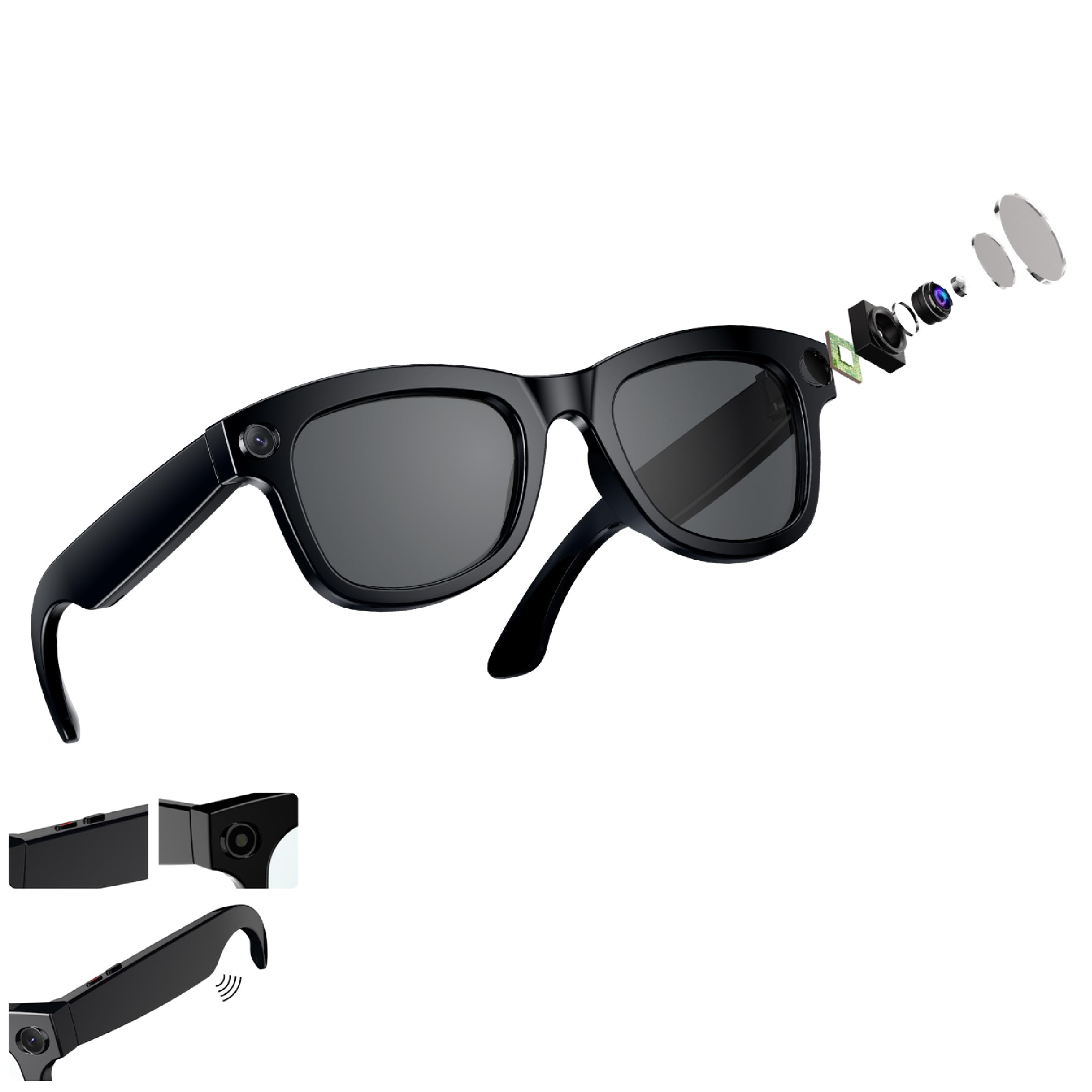 Amazon | スマート翻訳メガネ AI スマート翻訳メガネ AIスマートグラス