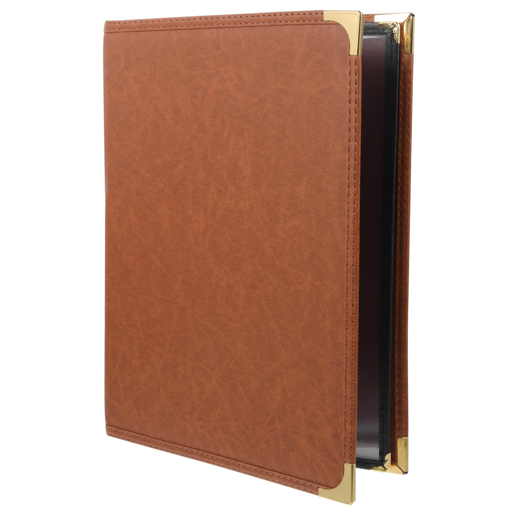 KICHOUSE Loose-Leaf Menu Cover Restaurant Menu Holder Menu Protection Menu Showcase Coffee Bar Accessories Binders PVC Menu Holder Restaurant Recipe Covers Menu Book Menu Folder Pu