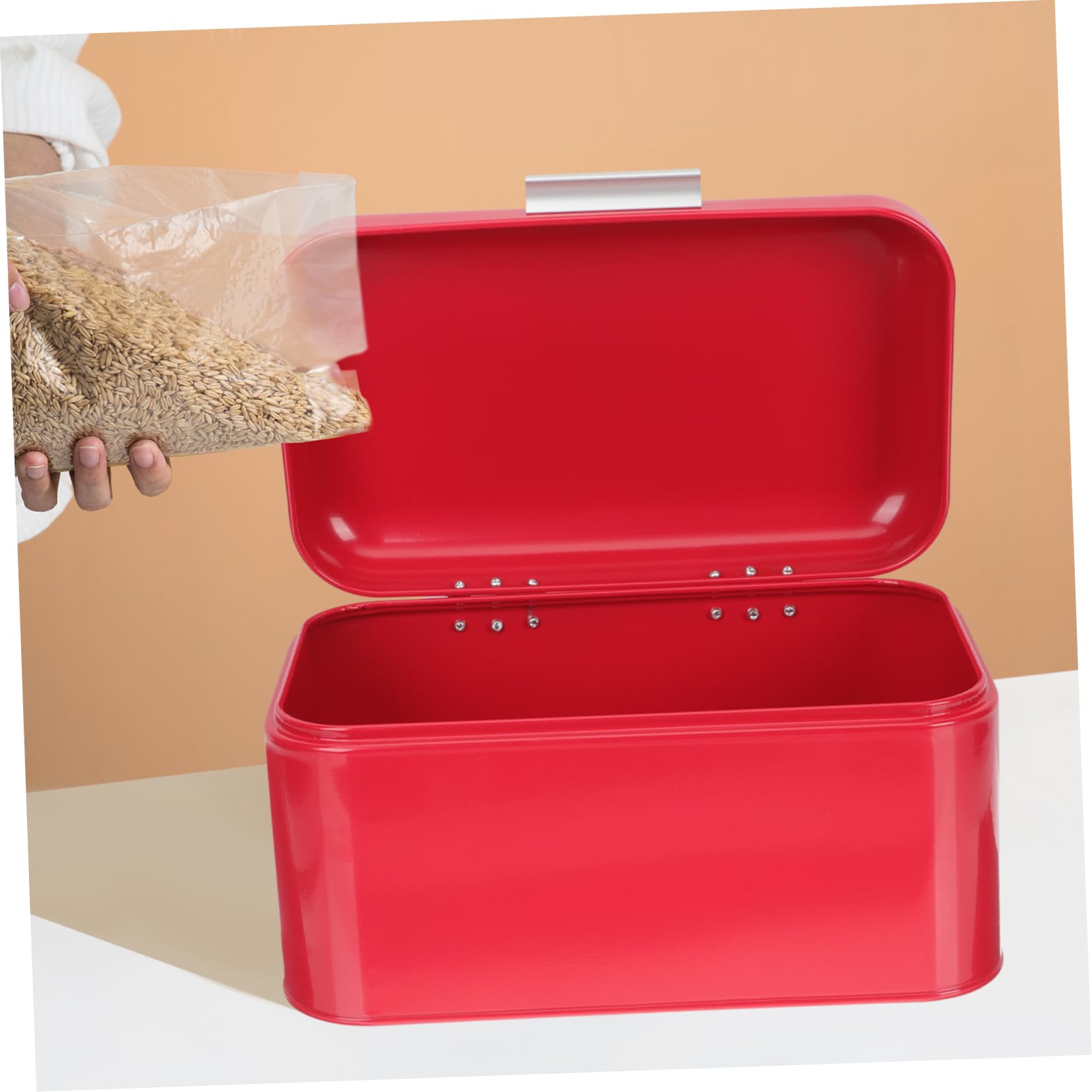 Ciieeo Portapane da Cucina in Ferro Ermetico per Conservare Pane Scatola Retrò per Piano di Lavoro Contenitore Metallico Resistente e Decorativo