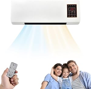Climatizzatore Climafy 2025, condizionatore portatile con telecomando, 12000 BTU, design in ceramica PTC, raffreddamento e riscaldamento rapidi, temperatura costante intelligente, per casa o ufficio