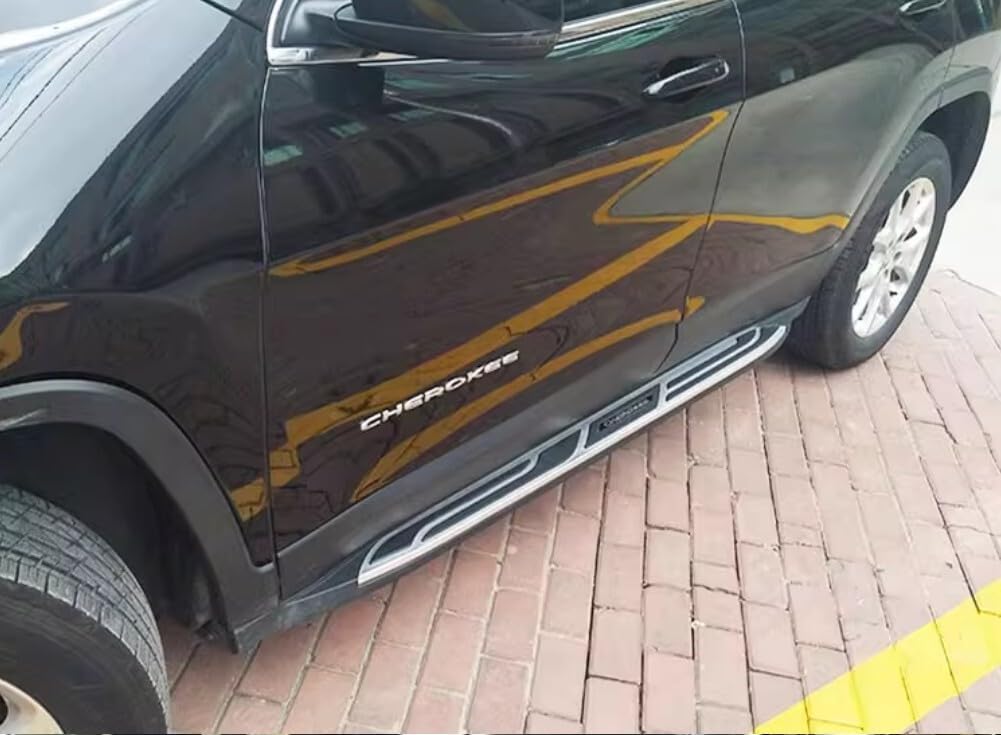 2pcs Running Boards Side Step fit for Jeep Cherokee 2014-2020 NerfBar Automotive Exterior Accessories