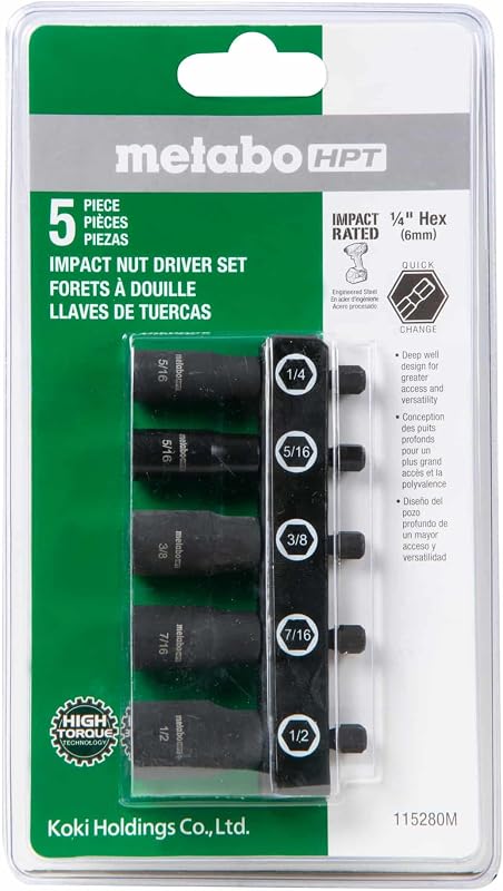 Impact Nut Driver Set, 5-Piece (115280M)