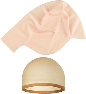 Morcheiong 2/4/8 Pieces Bald Cap for Halloween Costumes Makeup Latex Bald Head Wig Caps Bald Cosplay for Adults Women