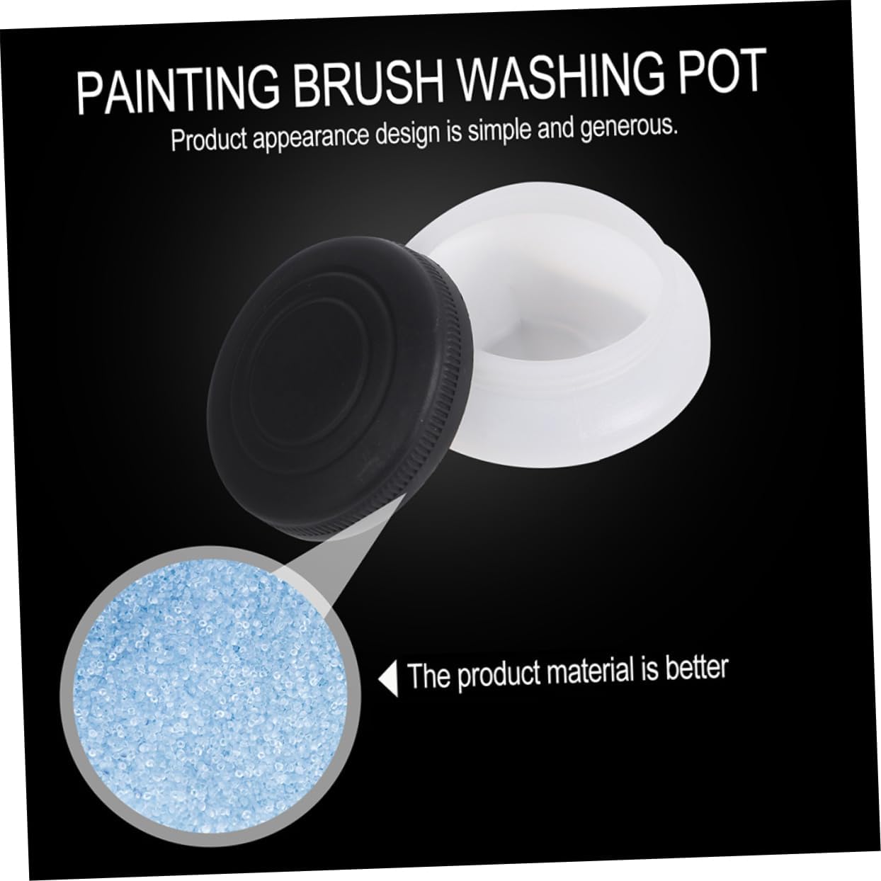 EPIGEIST 2pcs Oil Paint Brush Cleaner Jar Reusable Palette Cups Lids for Art Projects