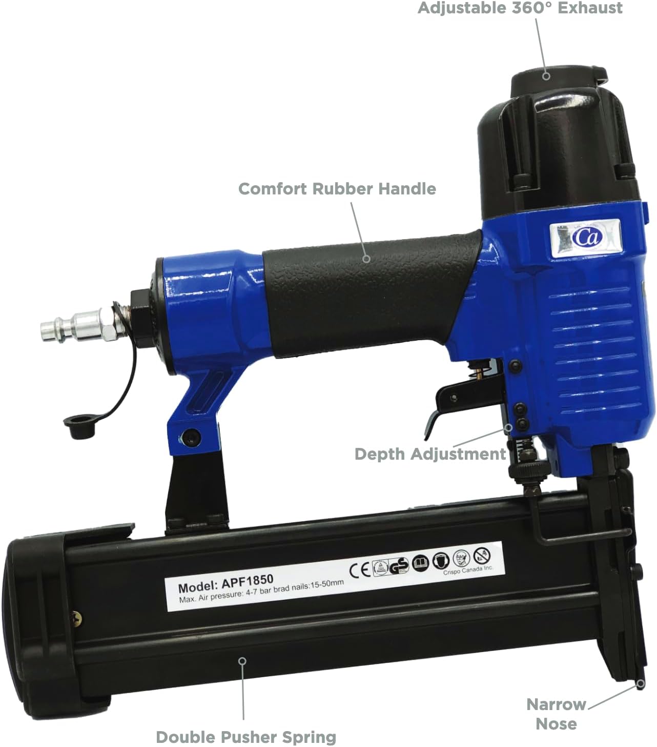 Crispo APF1850 Air DIY Series 18-Gauge Brad Nailer