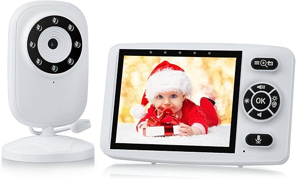 Baby Monitor With Camera 3 5 Inch Hd Screen Video Baby Monitor With Camera And Audio Infrared Night Vision Two Way Talk Vox Mode Temperature Monitor Long Battery Life Lullaby Amazon Co Uk Baby