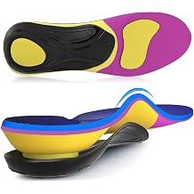 Arch Support Plantar Fasciitis Insoles Fit Geno Orthotics Inserts for High Arch Pain Relief Heavy Duty Shoe Inserts for Women & Men 220lbs+ for Work Boots & Sneakers Womens 8-9 / Mens 6-7