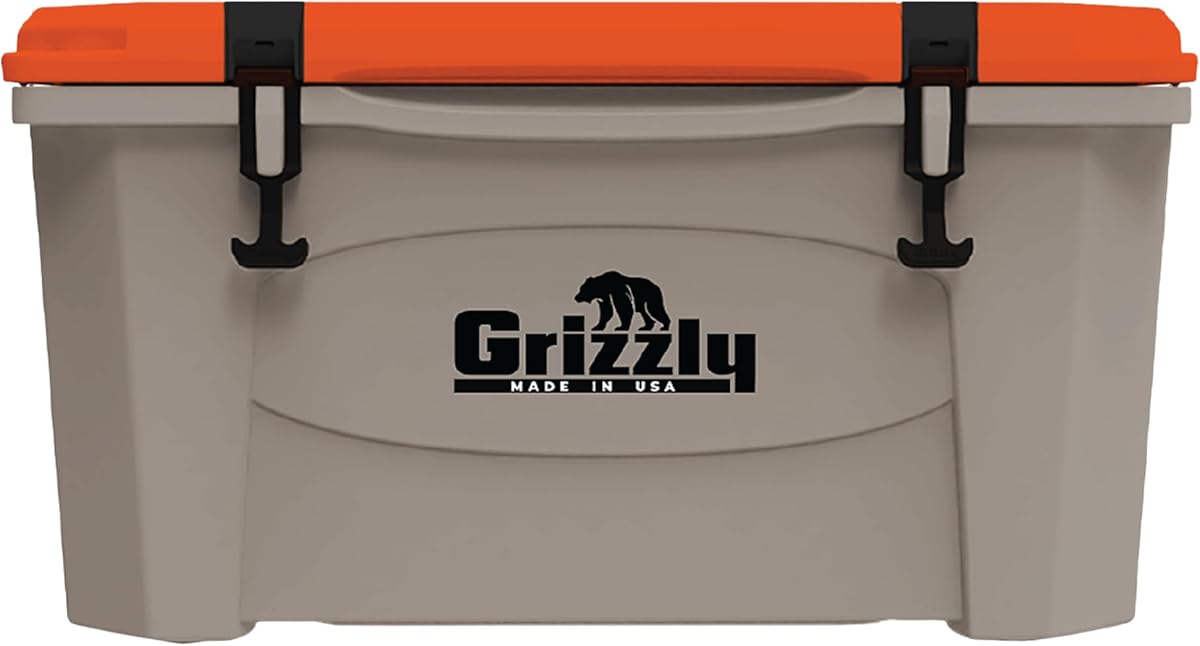 Grizzly 45 Cooler , 45 qt Ice Chest Durable Rotomolded Insulated