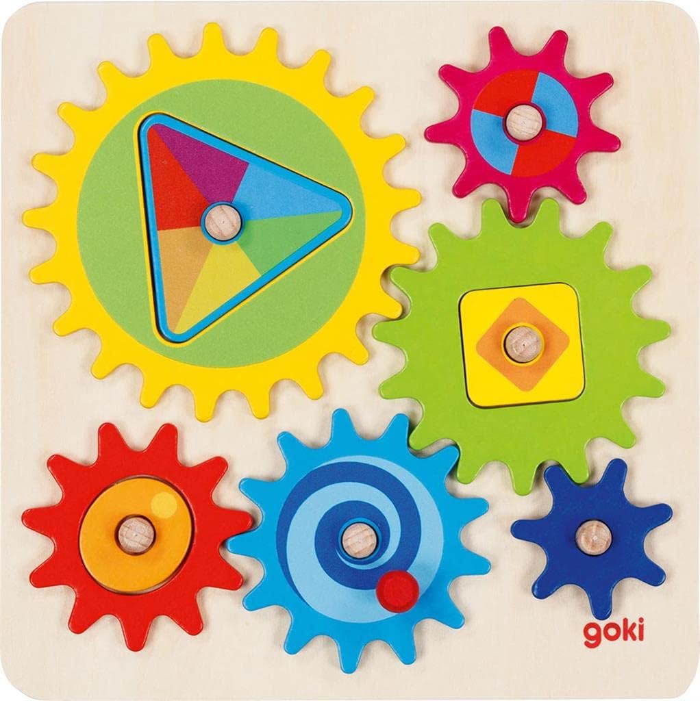 Goki 58428 Gear Set II 3D Puzzles, Multicoloured