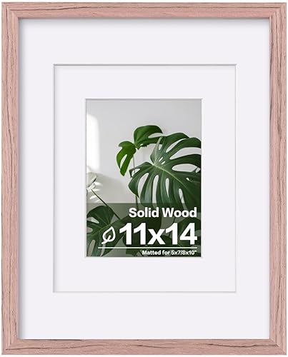 Vista 783 de Egofine Portarretratos de 9 x 12 pulgadas hecho de madera maciza con plexiglás, fotos de 5 x 7/6 x 8 con paspartú o de 9 x 12 pulgadas sin paspartú