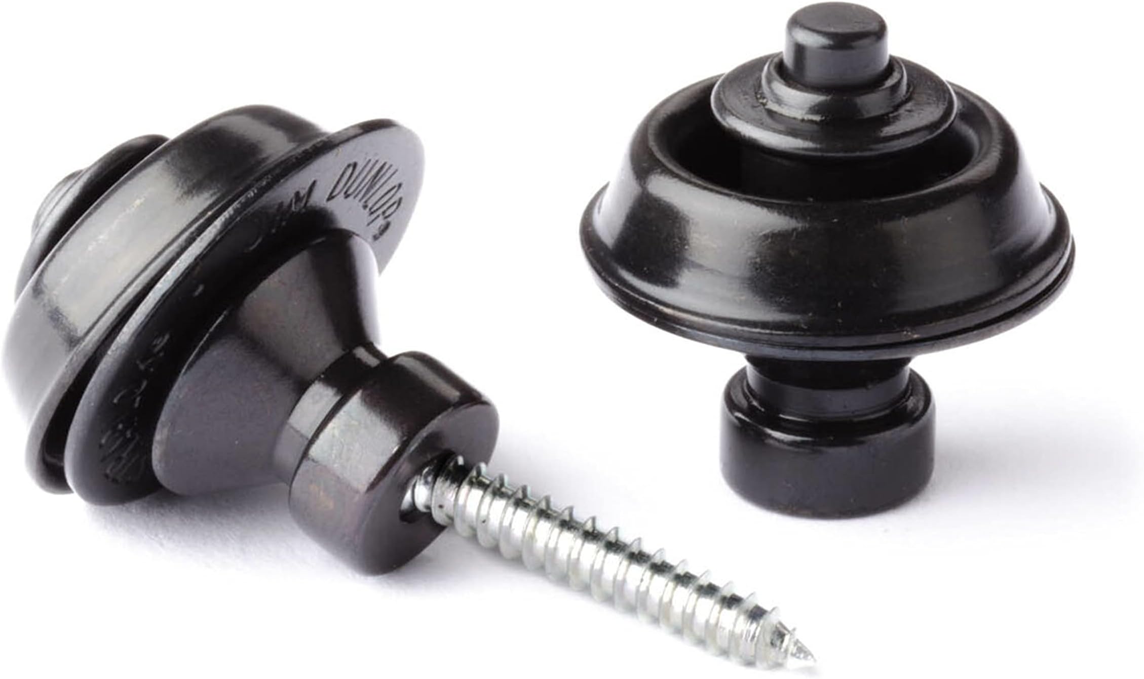 Jim Dunlop Straplock Traditional Set - Black