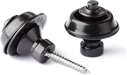 Dunlop Straplok® Traditional Strap Retainer System, Black