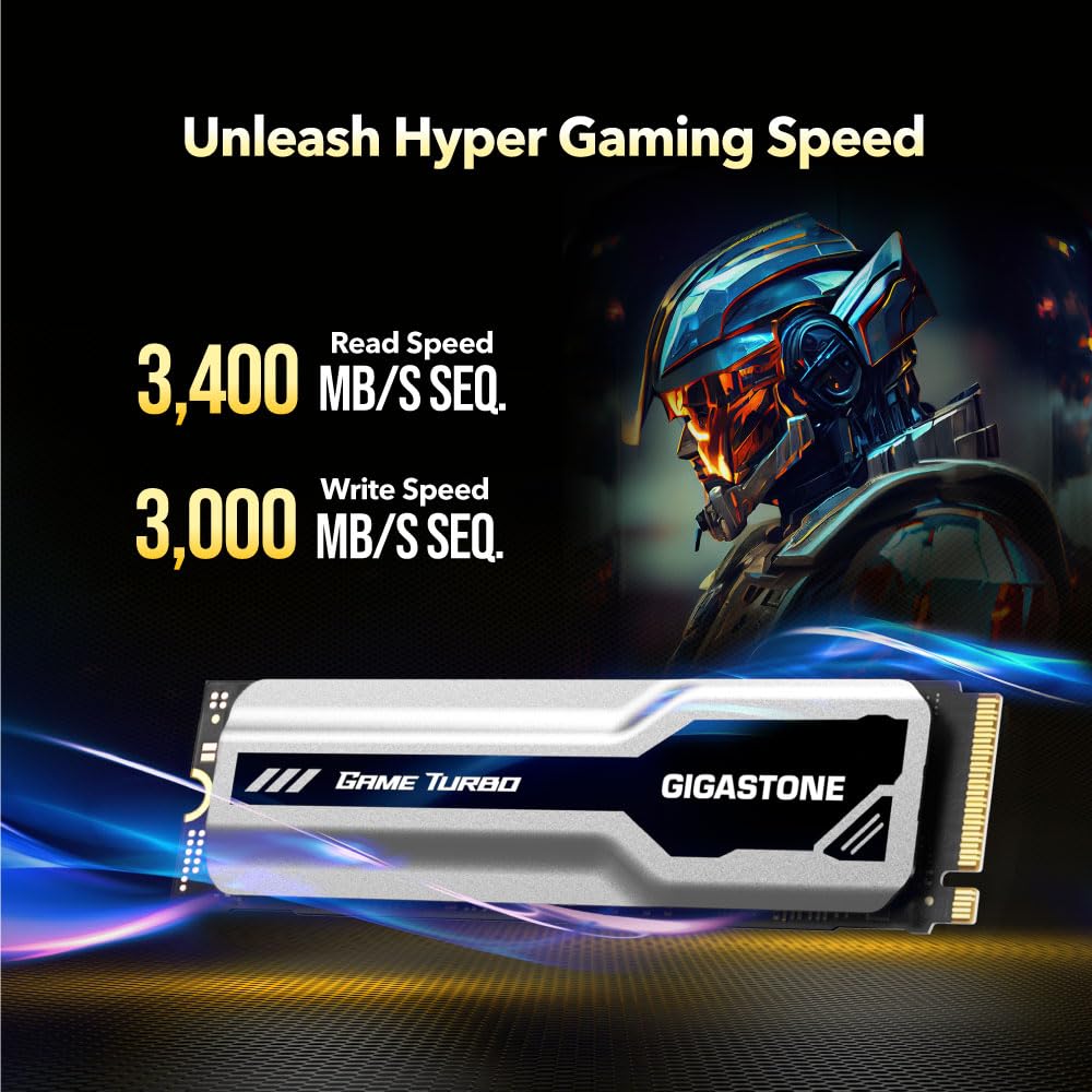 Amazon.com: Gigastone M.2 SSD 1TB PCIe 3.0 NVMe SSD 3,400MB/s