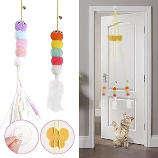 Cat Toys for Indoor Cats, AESALUTOY Interactive Cat Toy Wand Kitten Toys to Play Chase Exercise Cat String Pet Puzzle Toy ...