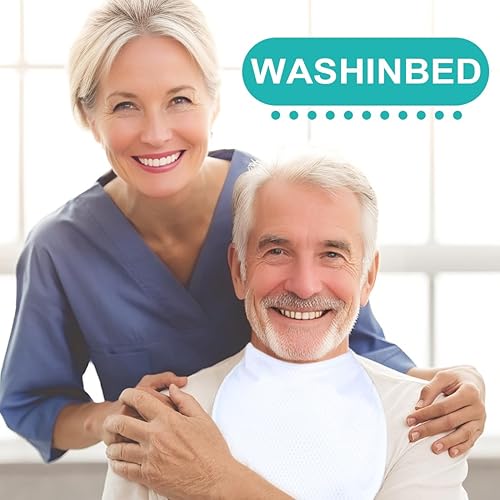 Miniatura 2 de Cubierta para estoma de cuello de traqueotomía (blanco-5 piezas, grande)