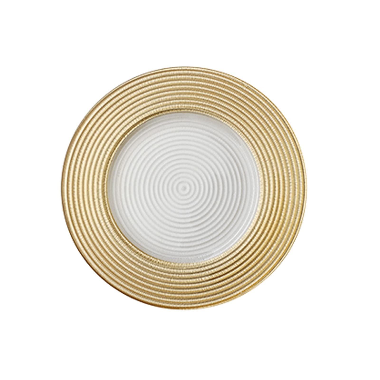 SISWIM Bandeja Bandeja Redonda Bandeja de Vidrio Sirviendo Bandeja de Bandeja roscada Placa de Aperitivo Placa de Fruta Ornamento Decorativo Bandeja Antideslizante