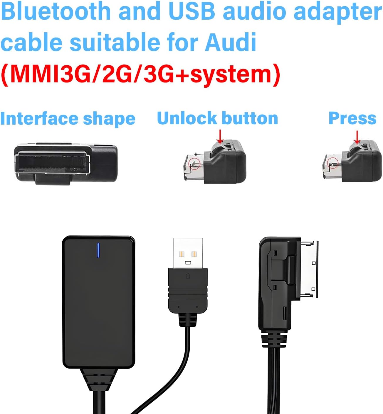 Bluetooth 5.0 Adapter Audio Receiver for Audi image 4