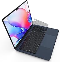 Vista 1 de Protector de Teclado Ultra Delgado Premium, Compatible con MacBook Pro 14/16 de 2025-2021 M5/M4/M3/M2/M1 Pro/Max, MacBook Air 13/15 M4/M3/M2, Diseño