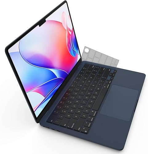 Protector de Teclado Ultra Delgado Premium, Compatible con MacBook Pro 14/16 de 2025-2021 M5/M4/M3/M2/M1 Pro/Max, MacBook Air 13/15 M4/M3/M2, Diseño