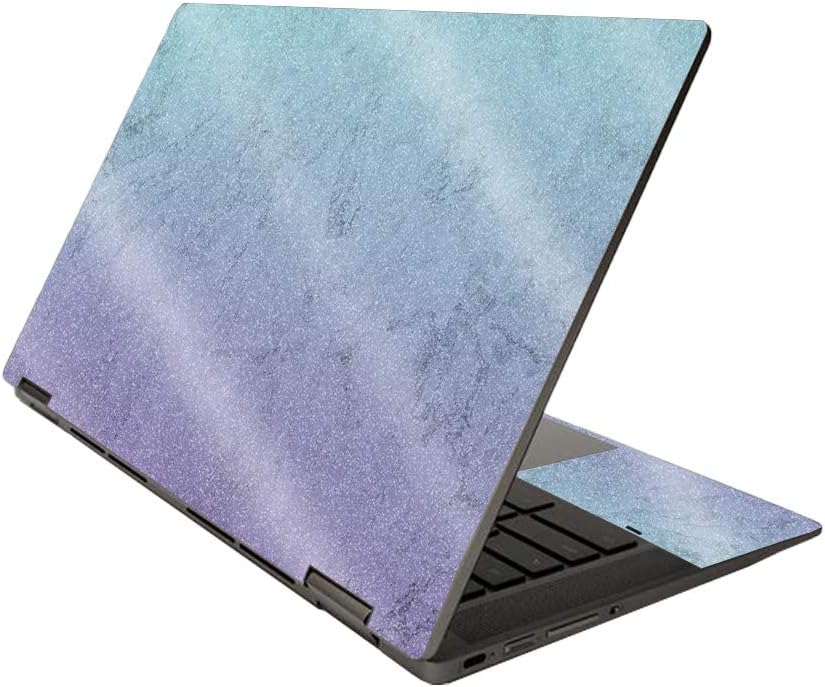 MightySkins Glossy Glitter Skin for HP Chromebook x360 14" (2020) - Gradient Marble | Protective, Durable High-Gloss Glitter Finish | Easy to Apply, Remove, and Change Styles | Made in The USA