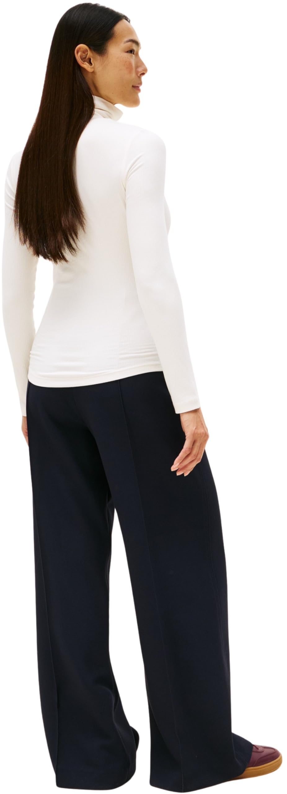 Tommy Hilfiger Donna Pullover Slim Rib Collo Alto