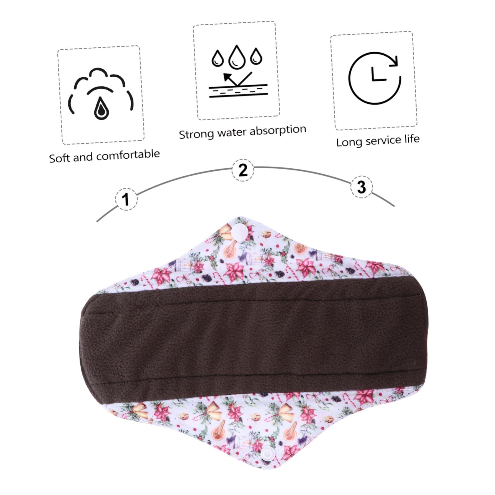 Compresas Menstruales Reutilizables 6 Uds de Algodón Orgánico