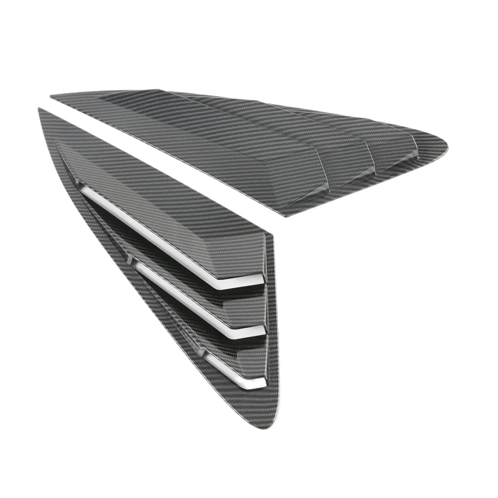 Accessories Compatible for Kia K5 Optima DL3 2021 2022 2023 2024 Carbon Fiber Car Rear Window Louver Shutter Cover Trim Side Vent Trims