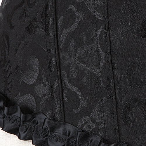 Zhitunemi Black Corset Top For Women Plus Size Corsets Bustier Vampire Costume Womens Corset M #TOP4