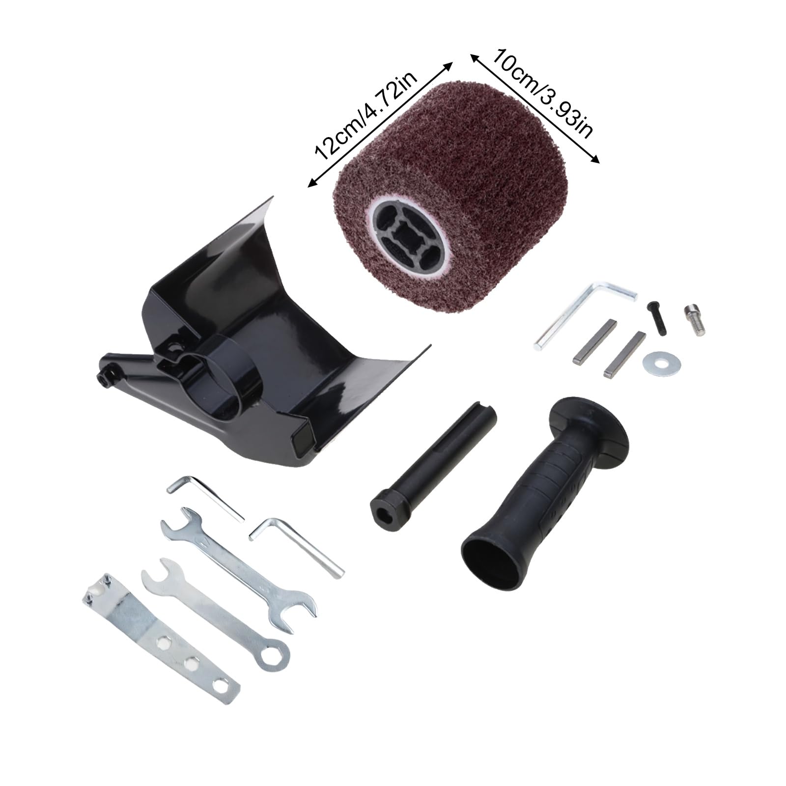 Robusto set accessori per lucidatura per smerigliatrice angolare M 10 in lega con ruota da 4, 7 pollici per progetti metallo, legno e artigianato Accessori per lucidatura professionale