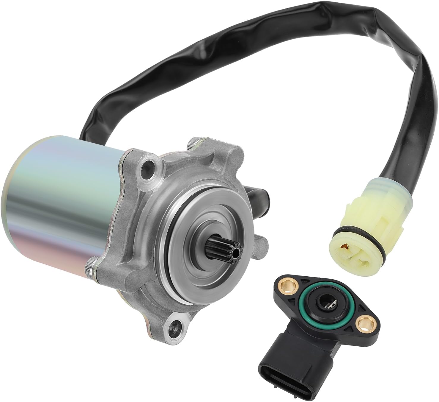 JAVIK Power Shift Control Motor &Angle Sensor Compatible with Honda Recon 250 ES TRX250TE 2002-2023，OEM#31300-HM8-A51 38800-HP0-A11