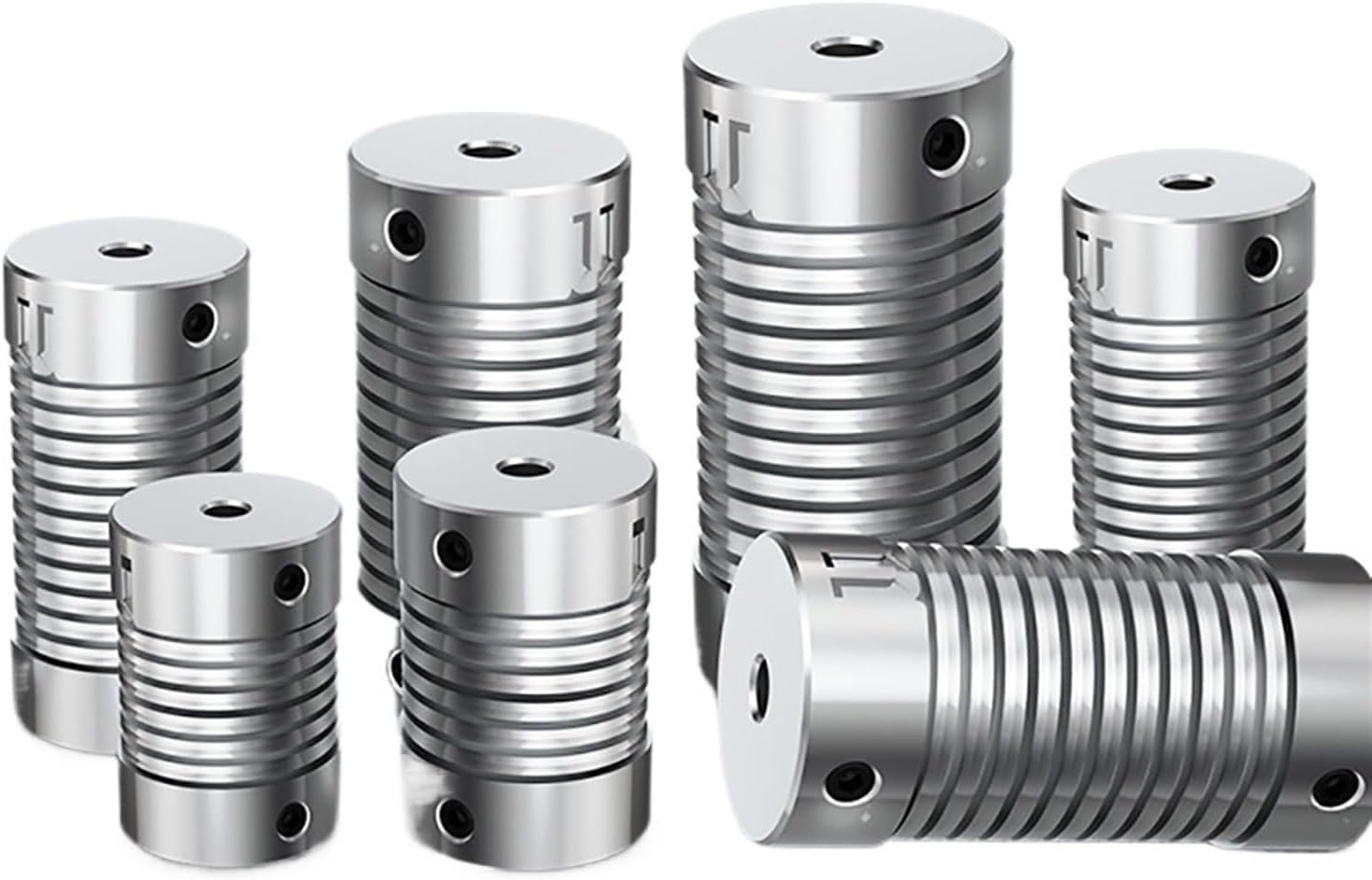 LP D D26L55 Spring Coupling Encoder Screw Connection Stepping Servo Motor High Aluminum Alloy Elastic Coupling(5X15)