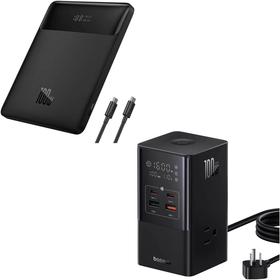 Baseus Laptop Power Bank & 7-in-1 USB C Charging Station