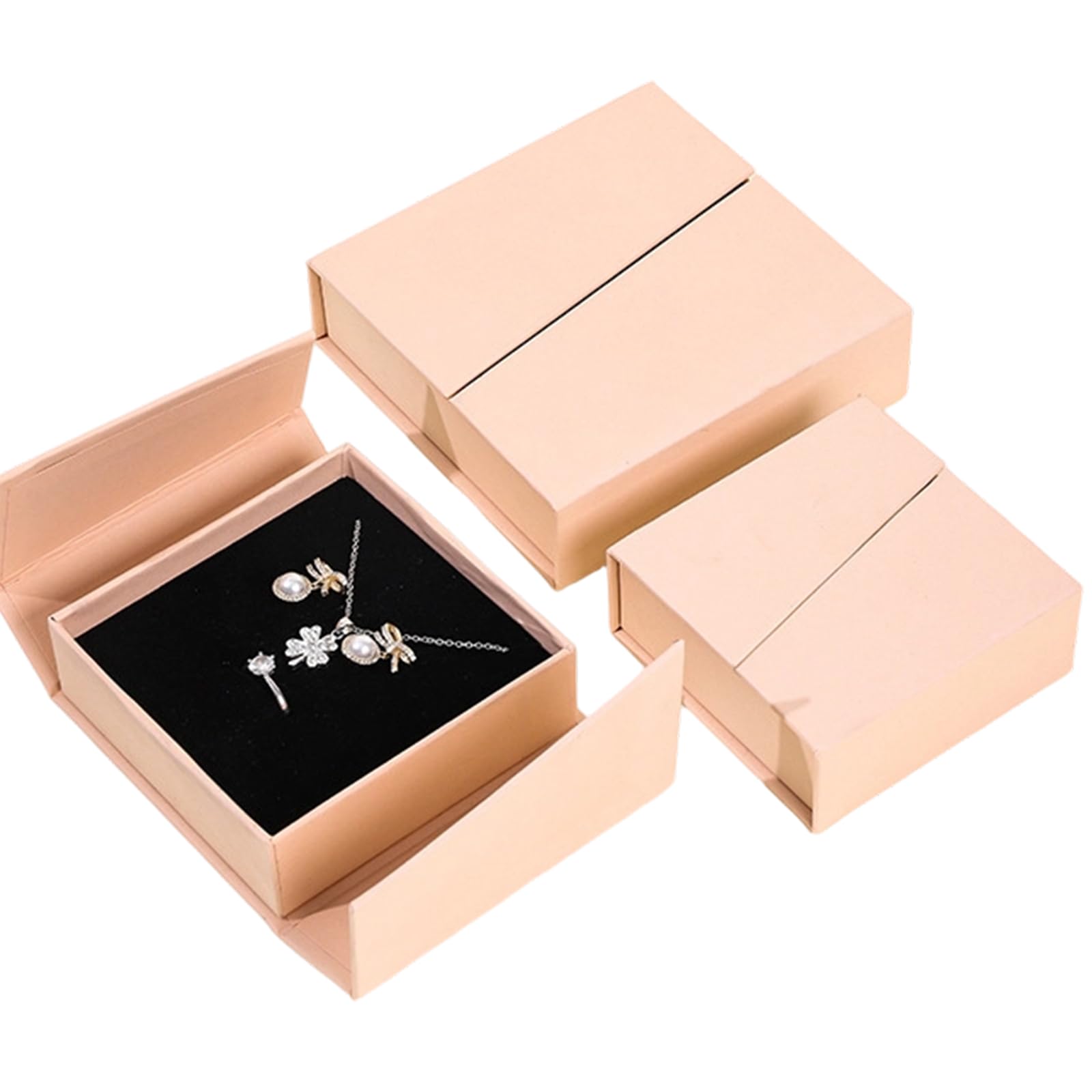 ljhnba Portable Fastener Jewelry Accessory Organiser with Double Flipped Lid for Travel and Daily Storage Needs Dustproof Case