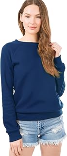 Women's Basic Soft & Comfortable Pullover Fleece Crewneck Sweatshirt Fall Outfits