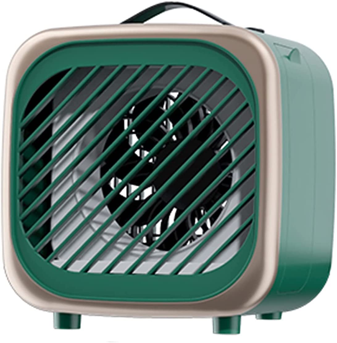 Climatiseur portable USB mini-refroidisseur d'air silencieux vert pour bureau