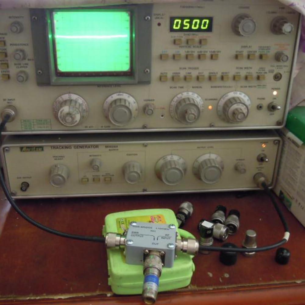 Puente SWR de 1 MHz-1000 MHz, puente de reflexión RF, puente direccional de estacionaria, adecuado para mediciones de red RF de antena (A)