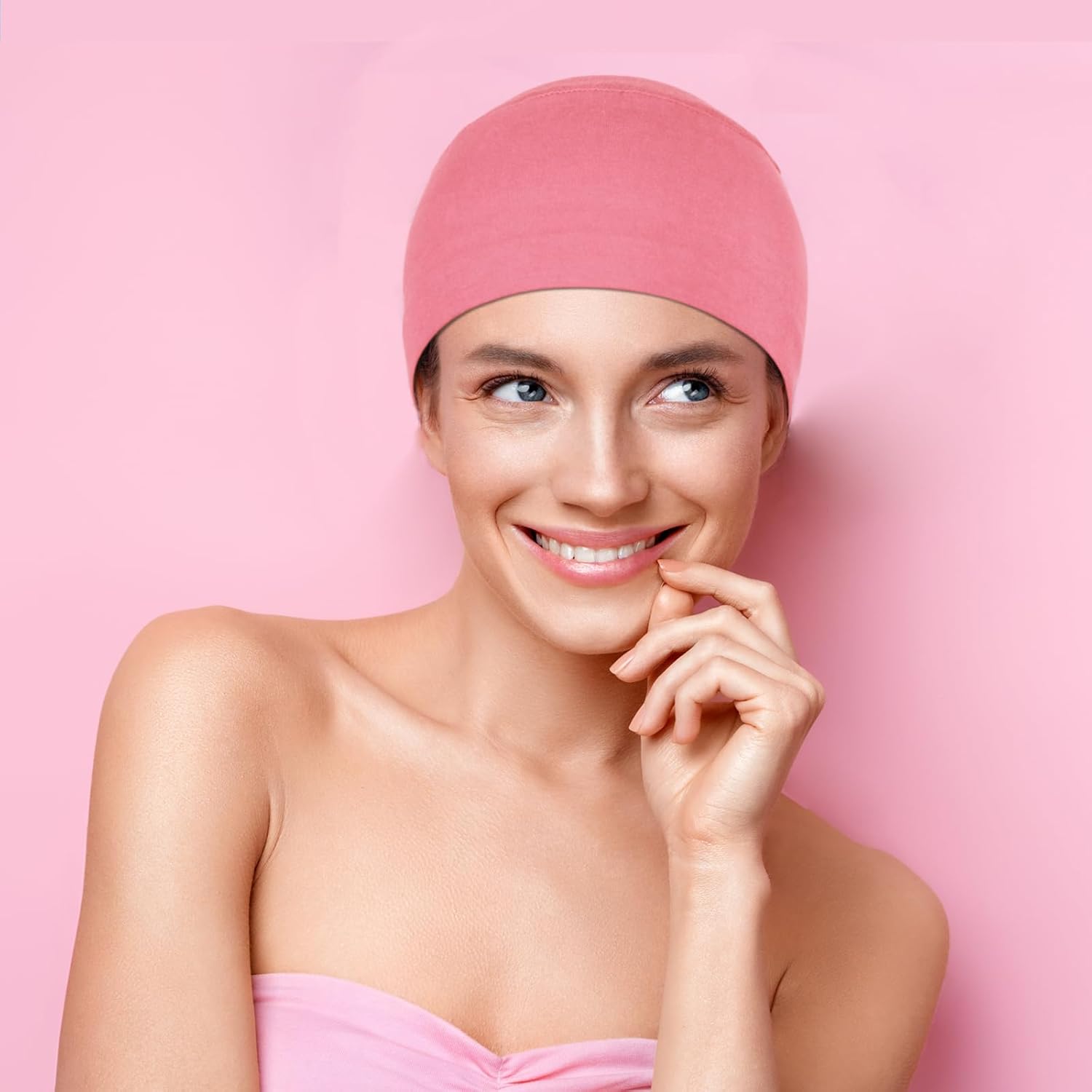 4-Piece Soft Chemo Headwear Set - Lightweight Sleeping Caps for Women with Hair Loss - Image 6