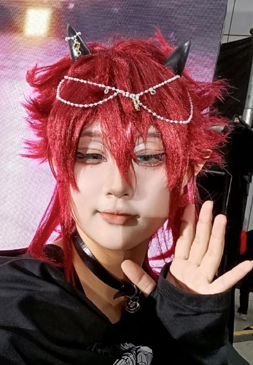 Dark Gothic Devil Horns Ghost Hairpin Edge Hair clips Skull Butterfly Bat Ear Costume Halloween Cartoon Hair Accessories (Black Devil Horns) - Image 4