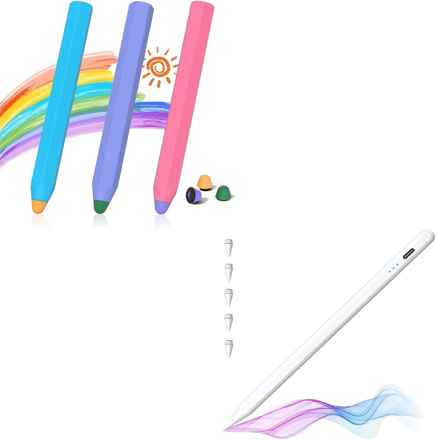 Stylus Pens for Touch Screens, Crayon Stylus Pen for Kids
