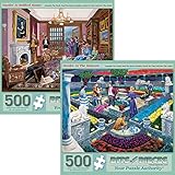 Bits and Pieces – Value Set of Two 500 Piece Jigsaw...