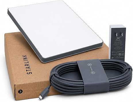 Mini Internet Kit Compatible with Starlink – 4th Gen Antenna & WiFi Router, High-Speed RV & Travel Internet, Supports 256 Devices