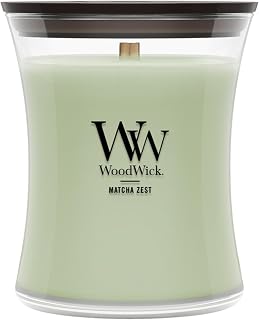 WoodWick Matcha Zest Scented Candle, Crackling Wick, 9.7oz