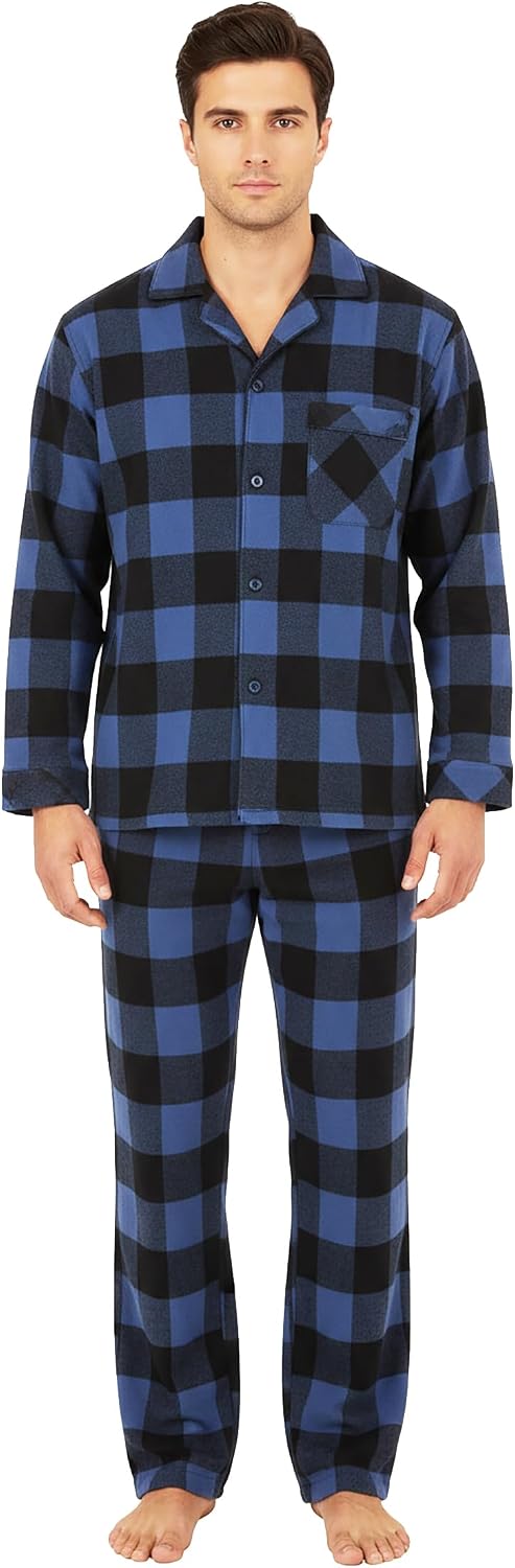 NORTY Men's Flannel Pajamas - Sleepwear Pajama Sets for Men Cozy & Warm