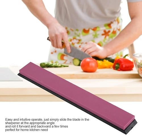 Miniatura 3 de Piedra de afilar de rubí para cuchillos Tijeras, kit de piedra de afilar, afilador de cuchillos de cocina, herramientas de pulido con base