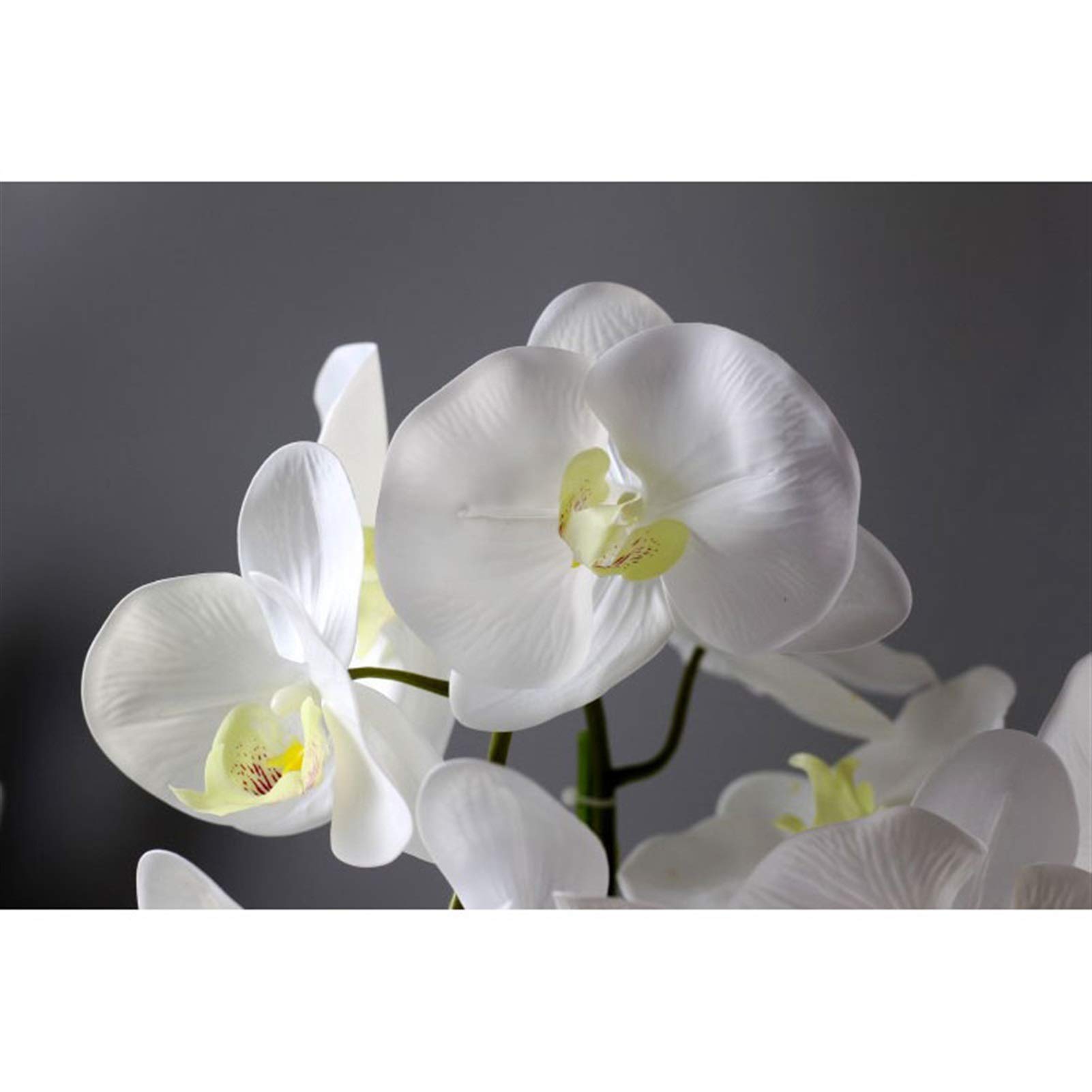 Fiore Artificiale Orchidea Artificiale Fiori Finti Phalaenopsis Bouquet di Fiori Finti Composizione Floreale per casa Giardino Festa Matrimonio Decorazione per la ca
