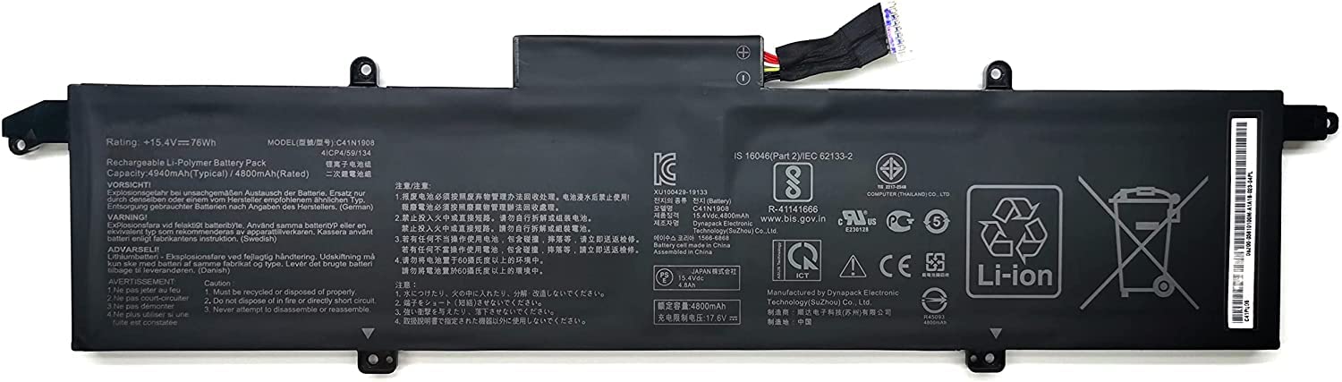 Batterie de Rechange C41N1908 Résout Panne Charge ASUS G14 - 4