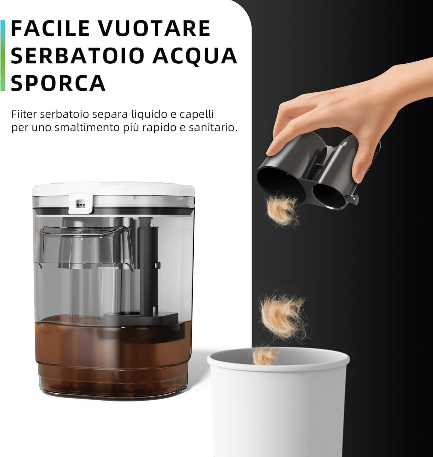 Lavatappeti Portatile, Lava Tappezzeria, Pulitore Tappezzeria, Pulizia per tappeti di riscaldamento istantaneo, Potente aspirazione e pulizia profonda per tappeti, divano,auto (KM6)