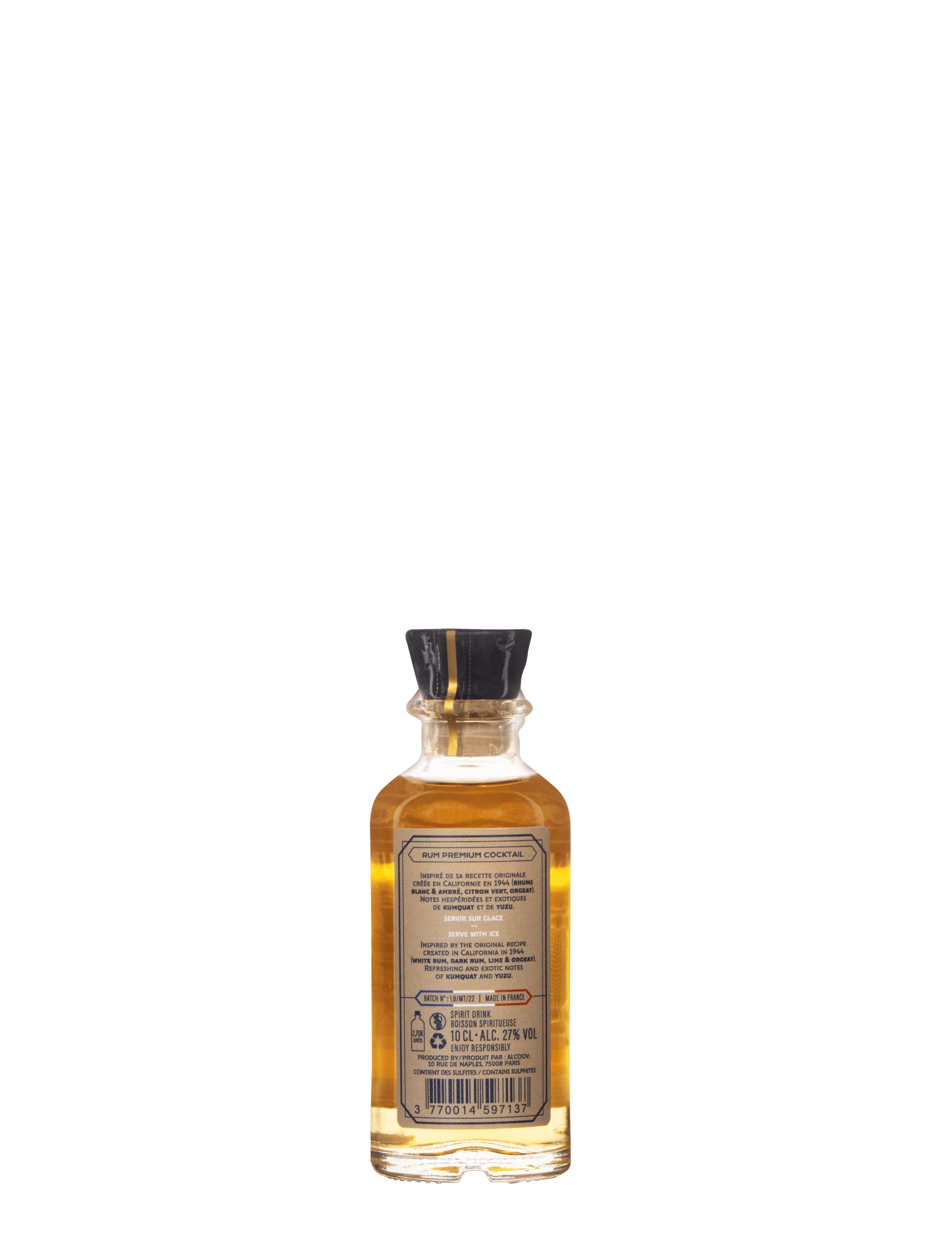 LE BARTELEUR - Coffret 4 x 10cl - Cocktail prémixé - Hanky Panky/Negroni/Mai Tai/Manhattan - Origine : France - 25,9% Alcool moyen - Prêt à boire - 4 x 10 cl