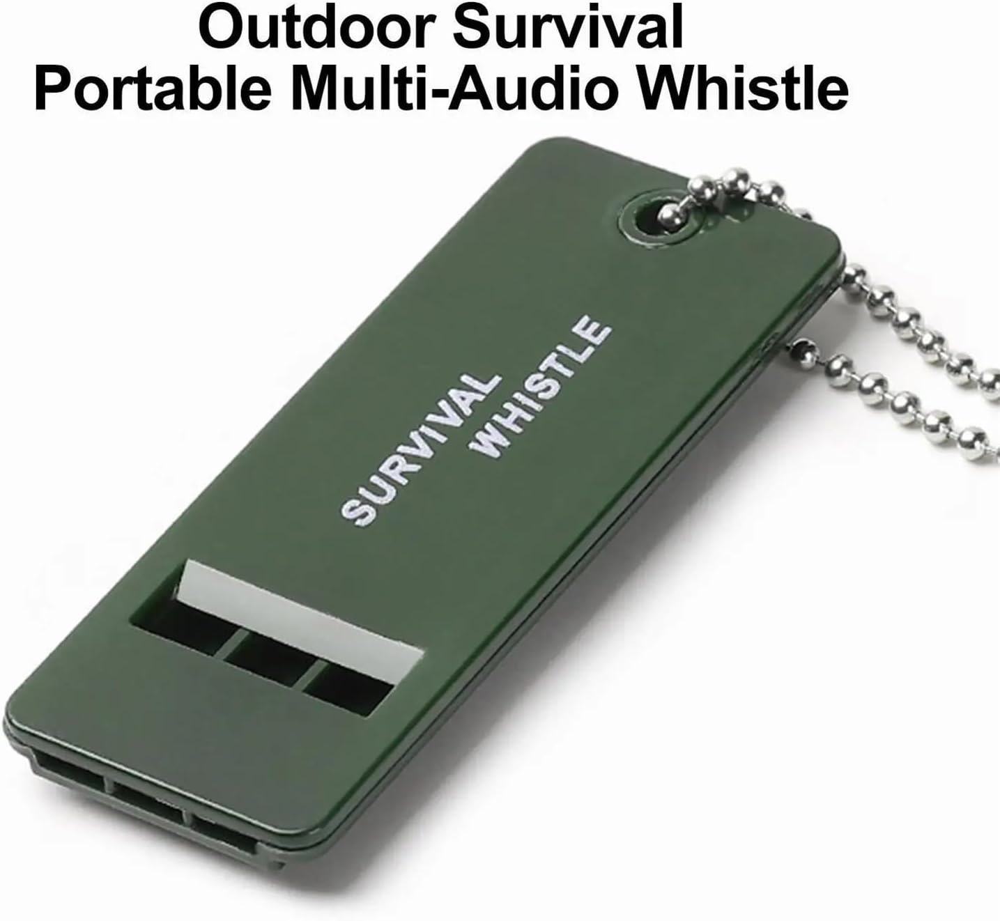 Safety Whistle 50 PCS 3-Frequency Whistle High Decibel Survival Portable Keychain Camping Hiking Emergency Outdoor Tools